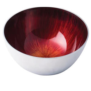 Cuenco decorativo de madera con acabado de esmalte rústico para servir dulces, cuenco para servir ensalada de frutas de diseñador de madera maciza - Product Image 2