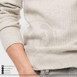 Sudadera de Invierno Mawra Nueva de Alta Calidad, Mezcla de Algodón/Poliéster, 100% Lana, para Hombre, Bordada, Lisa, Teñida, Ropa de Calle para Exteriores - Product Image 3