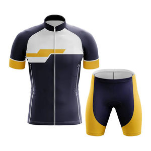 Ensemble d'uniformes de cyclisme au design personnalisé, sublimation, maillot et short de qualité supérieure OEM, vente en gros - Product Image 6