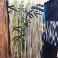 Rideau de porte en perles de bambou fait à la main, durable, décoratif, parfait pour la vente en gros, la décoration d'hôtels et de cafés