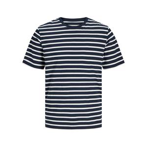 Camiseta Polo de Algodón para Hombre, Nueva Moda 2026, Camiseta de Manga Corta a Rayas, Camiseta Informal Cómoda de Manga Corta con Parches, OEM - Product Image 1