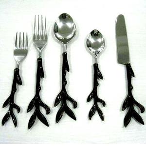 Forte vente en ligne depuis l'Inde Usine vente en gros Couverts de luxe pour mariage hôtel restaurant Ensemble cuillère fourchette couteau en acier inoxydable - Product Image 2