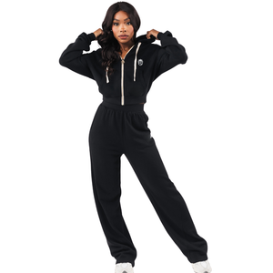 Veste zippée courte en polaire pour femme, douce et chaude, à manches longues, style sweat à capuche décontracté, haut athleisure, idéale pour l'hiver et le confort quotidien - Product Image 3