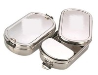 Boîte à lunch en acier inoxydable bureau d'école polyvalent et beaucoup utilisent sur le pouce manger récipient alimentaire à double paroi