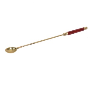 Meilleur look dans la cuillère en laiton Nouvelle cuillère en métal Havan en laiton poli Nouvelle cuillère en laiton pour accessoires de cuisine Nouveaux couverts - Product Image 6