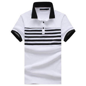 Camisa Polo personalizada que absorbe la humedad para hombre con cuello de contraste de tela transpirable para uniformes de trabajo o equipo - Product Image 5