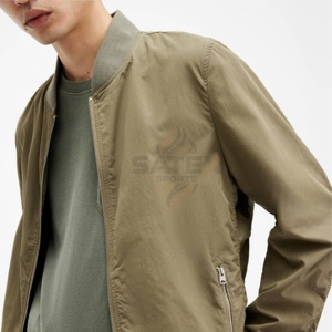 Chaqueta Bomber Ligera Unisex, Cortavientos Informal, Corte Ajustado, Ropa de Calle Clásica, Proveedor Mayorista - Product Image 6