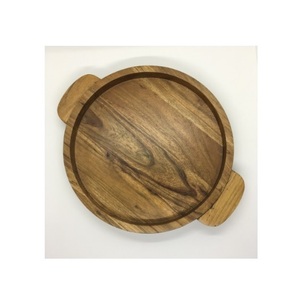 American Style Wholesale Wooden <b>OVAL</b> Serving Tray With Handles Luxurious Look <b>Table</b> Decorative <b>Coffee</b> Display Tray for Juice - Product Image 3