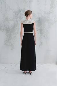 Vestidos formales de mujer de estilo elegante con correa floral etiquetas personalizadas Rory Midi vestido 100% poliéster Vietnam mayorista - Product Image 4