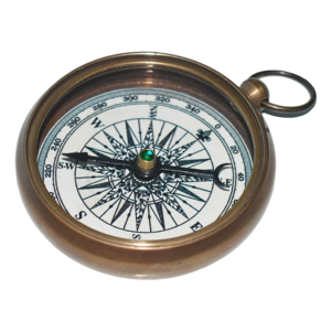 Gadgets nautiques de poche design vintage Design extérieur boussole en métal finition antique nautique pour thème de luxe - Product Image 2