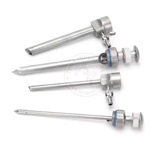 Cánula de trócar duradera para uso en animales con construcción de acero inoxidable Cánula de trócar con mango para veterinaria - Product Image 2