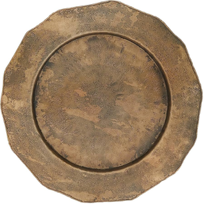 Assiette de présentation de luxe turque en métal, style ottoman gravé, pour les mariages, les hôtels et les banquets - Product Image 6