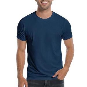 T-shirt en bambou tendance et très vendu, T-shirt blanc uni doux, T-shirt décontracté à col rond, T-shirt basique pour homme - Product Image 5