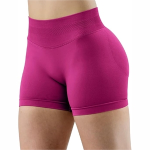Venta al por mayor leggings de entrenamiento sin costuras para mujer, pantalones cortos de Yoga de cintura alta sin costuras - Product Image 5