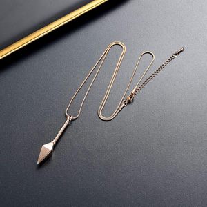 Pendentif en forme de lance en acier à la mode en or rose, collier pour urne de crémation moderne, urne commémorative souvenir taille personnalisée pour hommes et femmes - Product Image 6
