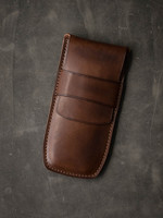 Custom Groothandel Echt Lederen Elegante Bruin Horloge Reiskoffer Pocket Organizer Duurzaam Milieuvriendelijk Slot Premium Italiaanse Doos