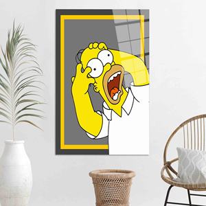 Obra de arte moderna impresa en lienzo: Regalo único para él, arte en vidrio templado - Product Image 1