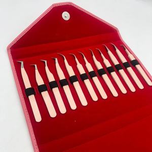 ชุดแหนบต่อขนตาพีชปลายแหลมทรงเพชรทำจากสเตนเลสเกรดสำหรับการผ่าตัดสไตล์รัสเซีย - Product Image 5