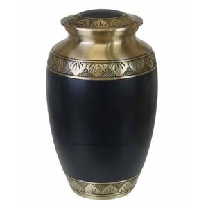 Urnas de cremación de la mejor calidad para adultos, venta al por mayor, urna de suministro funerario de metal de latón de peltre, patrón grabado personalizado, cenizas humanas - Product Image 6