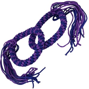 Cinta para la Cabeza/Ambientador de Brazo de Artes Marciales Muay Thai Mongkol de Cordón Metálico Recubierto Ecológico Azul Púrpura Trenzado - Product Image 3