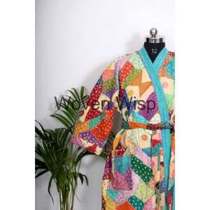 เสื้อแจ็คเก็ตกิโมโนผ้าฝ้ายถักทำด้วยมือสำหรับทุกเพศ, เสื้อโบฮีเมียนคอวีสไตล์โบฮีเมียนสไตล์พื้นเมืองสำหรับฤดูหนาว - Product Image 3