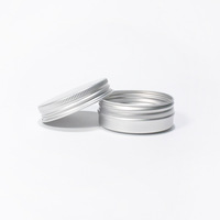 Vente en gros de contenants métalliques multi-usages en aluminium de 30 ml avec couvercle à vis pour cire à cheveux, parfums solides, baumes, cosmétiques