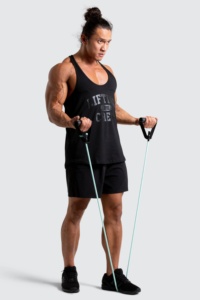 Vente en gros de vêtements de sport vintage personnalisés pour hommes, débardeur, chemise fitness, musculation, évacuation de l'humidité, vêtements de gym en coton - Product Image 3