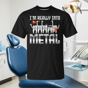 Camiseta de Ortodoncia con Diseño Metálico para Dentistas y Pacientes - Artículo Promocional - Product Image 3