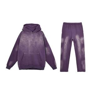 Conception Unique En Gros Automne Lavage À L'Acide À Capuche Poids Lourd Survêtement En Détresse Broderie Confortable Unisexe Prix Pas Cher - Product Image 1