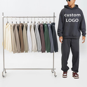 Diseño de hombro caído de gran tamaño de estrella de cielo completo de algodón personalizado de alta calidad con sudaderas con capucha de atractivo de Otoño de temporada para hombres - Product Image 1