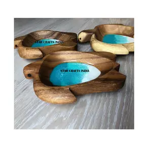 龟形河树脂家居酒店用餐具小木果碗定制设计和颜色最优惠价格