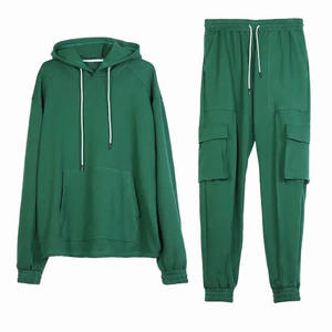 Vente en gros OEM ODM de vêtements de fitness actifs unisexe et de jogging ensemble de survêtements pour hommes grande taille polaire vierge avec logo imprimé - Product Image 2