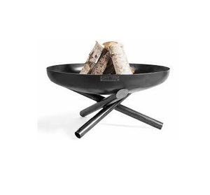 Foyer de camping ou d'arrière-cour crossweave en bronze avec écran d'étincelle Log Poker et grille en bois métallique - Product Image 1