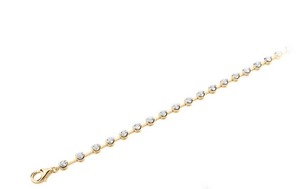 Round Cut Rubover <b>Bracelet</b> 1.50 Ct F-G VS Lab Grown Diamond In Platinum For Bridal Anniversary Gift Fine jewellery - Product Image 1
