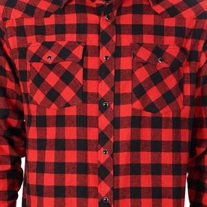 Chemises de moto entières 100% coton chemise hommes chemises en flanelle moto équitation protégée - Product Image 4