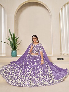 Organza de mariage avec broderie Lehenga Choli Fabricant et fournisseur de Surat au taux le plus bas - Product Image 6