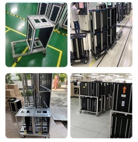 SMT PCB Board Magazine Rack Chariot de transport Petit chiffre d'affaires Voiture 4-Caster PCB Ligne de production Magazine Cart