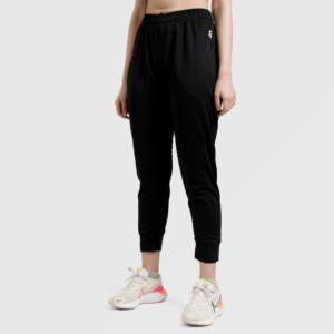 Pantalon décontracté respirant pour femme, taille haute, coupe crayon évasée, taille moyenne, XL, noir, pour l'automne - Product Image 1