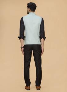 Gilet vert marine pour homme, le plus vendu, pour mariage, cérémonie, réception et occasions festives, disponible au prix d'exportation - Product Image 3