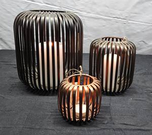 Décorations de Noël faites à la main petites lanternes et pots de bougies en métal de haute qualité artisanat en fer durable 3 tailles différentes pour un usage domestique - Product Image 4