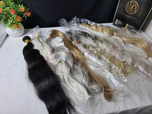 Extension de cheveux indiens Remy à double pointe pour femmes traitement chimique de cheveux à trame unique gratuit toutes les couleurs pour améliorer votre - Product Image 3