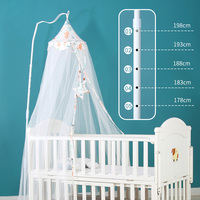 Meilleure vente de moustiquaire pliable en polyester pour lit de bébé moustiquaire pour bébé