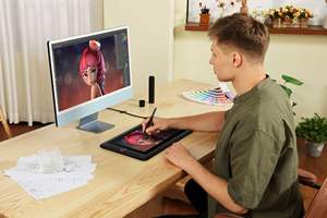 แท็บเล็ตกราฟิก Artist13.3 Pro V2 พร้อมหน้าจอแสดงผล รองรับแรงกด 8192 ระดับ ความละเอียด 5080LPI อัตราการรายงาน 220RPS ปุ่มลัด 8 ปุ่ม - Product Image 6