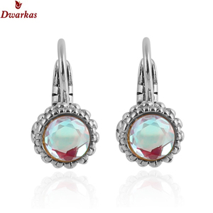 ต่างหูพลอย925สุดหรูคลาสสิกทำด้วยมือแก้วไดโครอิกเครื่องประดับหินอินเทรนด์ - Product Image 1