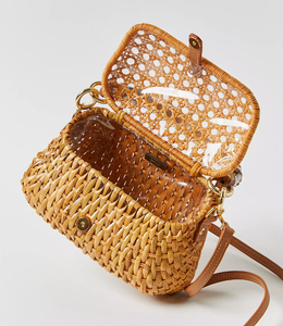 กระเป๋าถักทอมือผู้หญิงแฟชั่น, กระเป๋าโท้ทกระเป๋าอเนกประสงค์กระเป๋ากังหันลมปมข้ามร่างกาย - Product Image 4