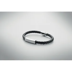 Pulseras Personalizadas FAULETI de Cuero Sintético, Brazaletes Promocionales Personalizables - Product Image 1