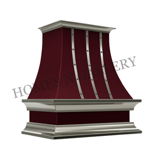 Hotte d'échappement personnalisée en acier de haute qualité, finition noire mate et bande dorée, style antique, qualité supérieure et finition impeccable - Product Image 6