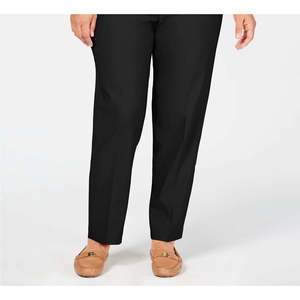 Pantaloni Pull-On Classici Plus Size da Donna Alfred Dunner, Controllo Pancia, Neri, Taglia 22W - Product Image 3