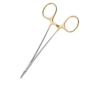 Pinzas Porta Agujas Derf de Acero Inoxidable de Alta Calidad, 6.5 Pulgadas, Semi Doradas, Instrumentos Quirúrgicos y de Laboratorio para Sujetar Agujas - Product Image 5