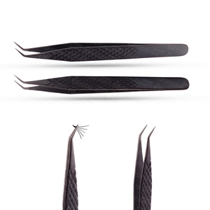 Professional Stainless Steel Eyelash Extension Tweezers High Elasticity Private Label Picking <b>Lashes</b> - Product Image 1